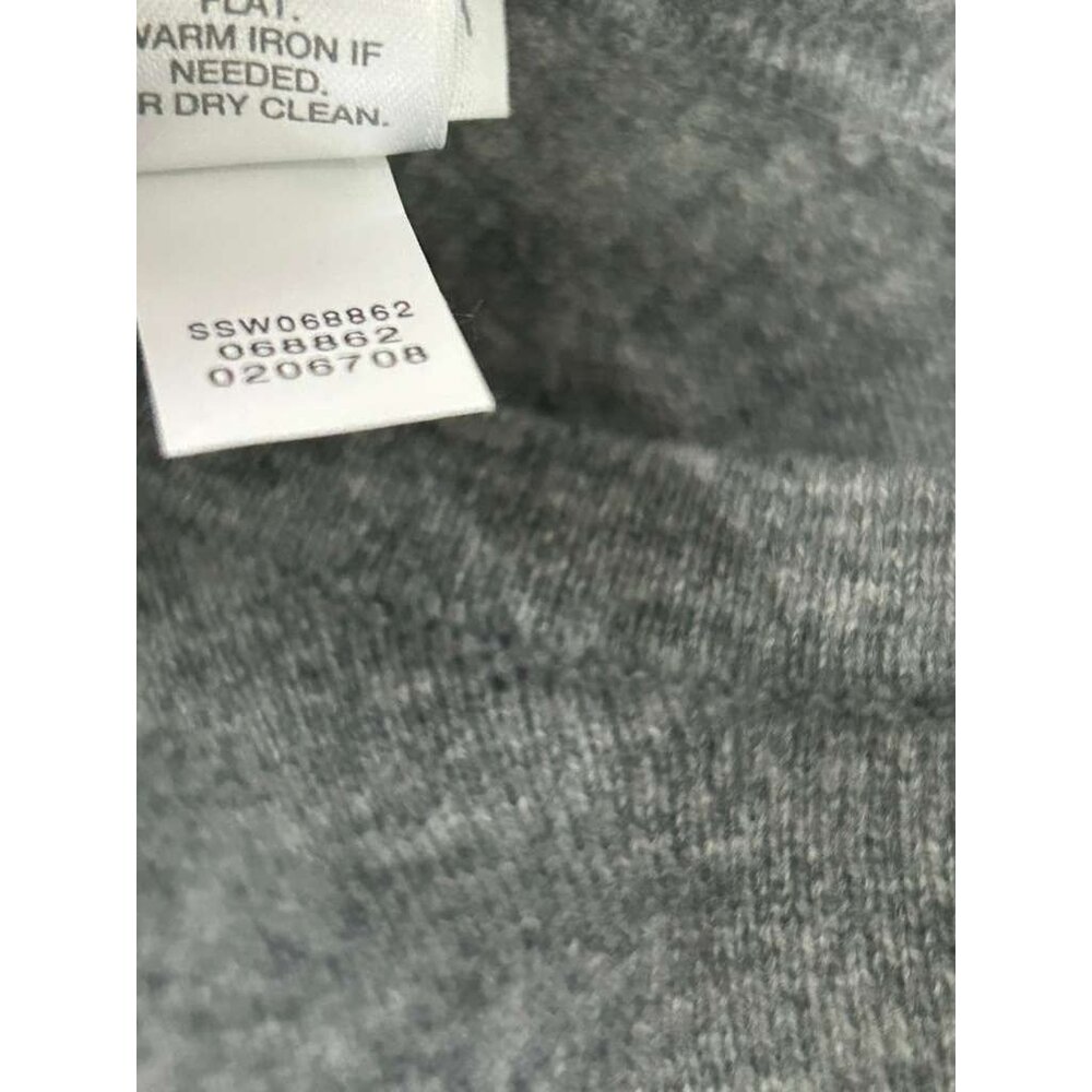 J. Jill Women's Size XS Petite Gray Long Sleeve Sweater 100% Cashmere Crew Neck - Picture 9 of 15